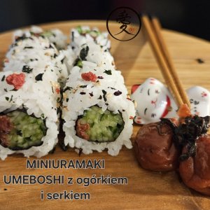 MENU POZA STAŁĄ KARTĄ - Miniuramaki UMEBOSHI/kremowy serek/ogórek /furikake umeboshi